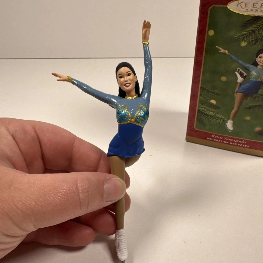Hallmark Keepsake Kristi Yamaguchi Figure Skater Christmas Ornament 5.5